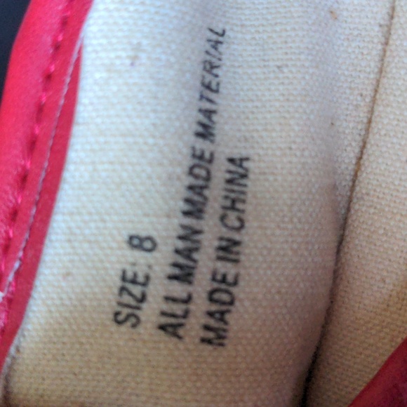 ❤️ I Love Lucy Flats Red White Polka Dots 8 - Picture 2 of 5